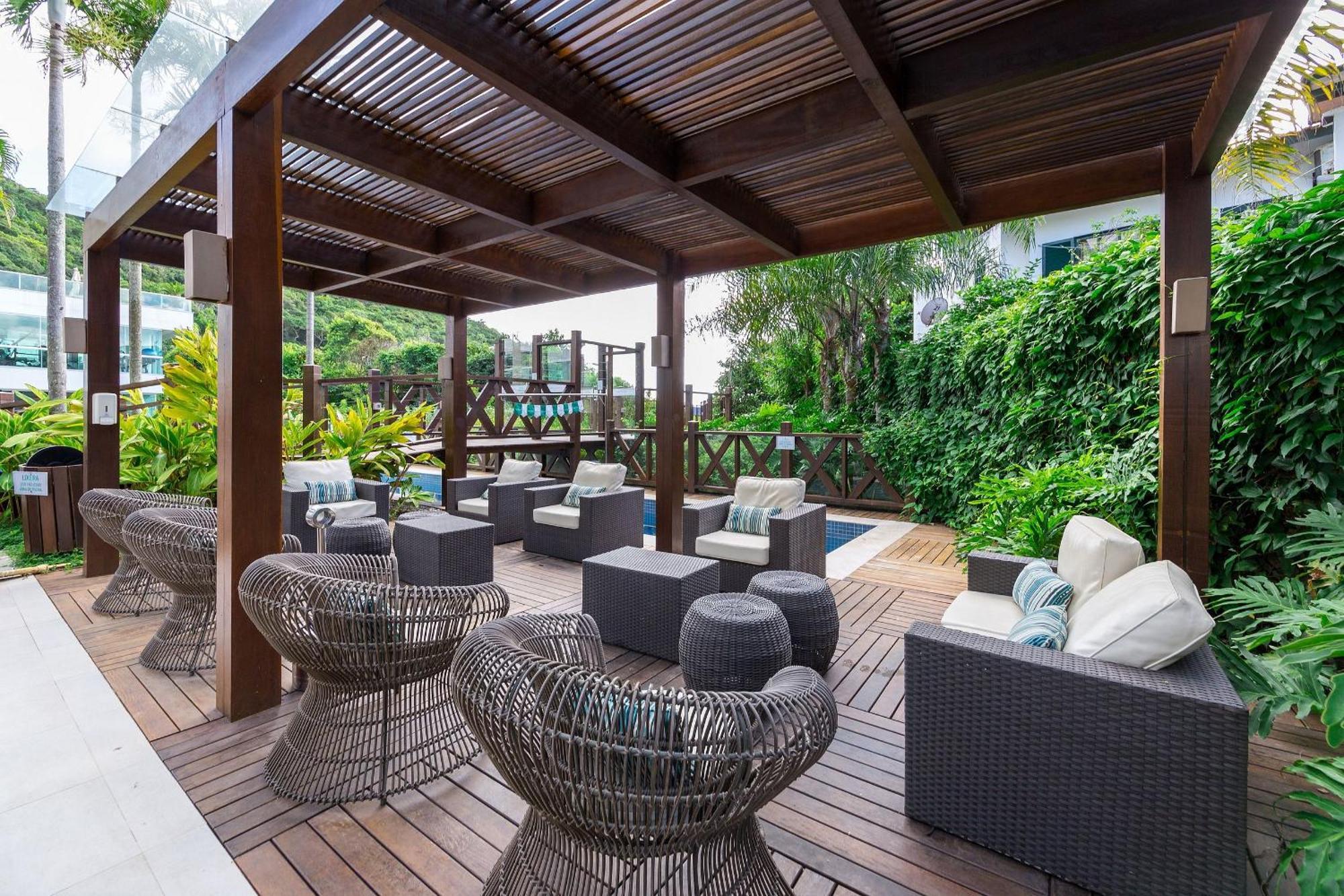 Varandas Do Atlantico 101A - Excelente Apartamento Em Condominio De Luxo A Beira Mar - Piscina Climatizada - Academia - Bombinhas Buitenkant foto