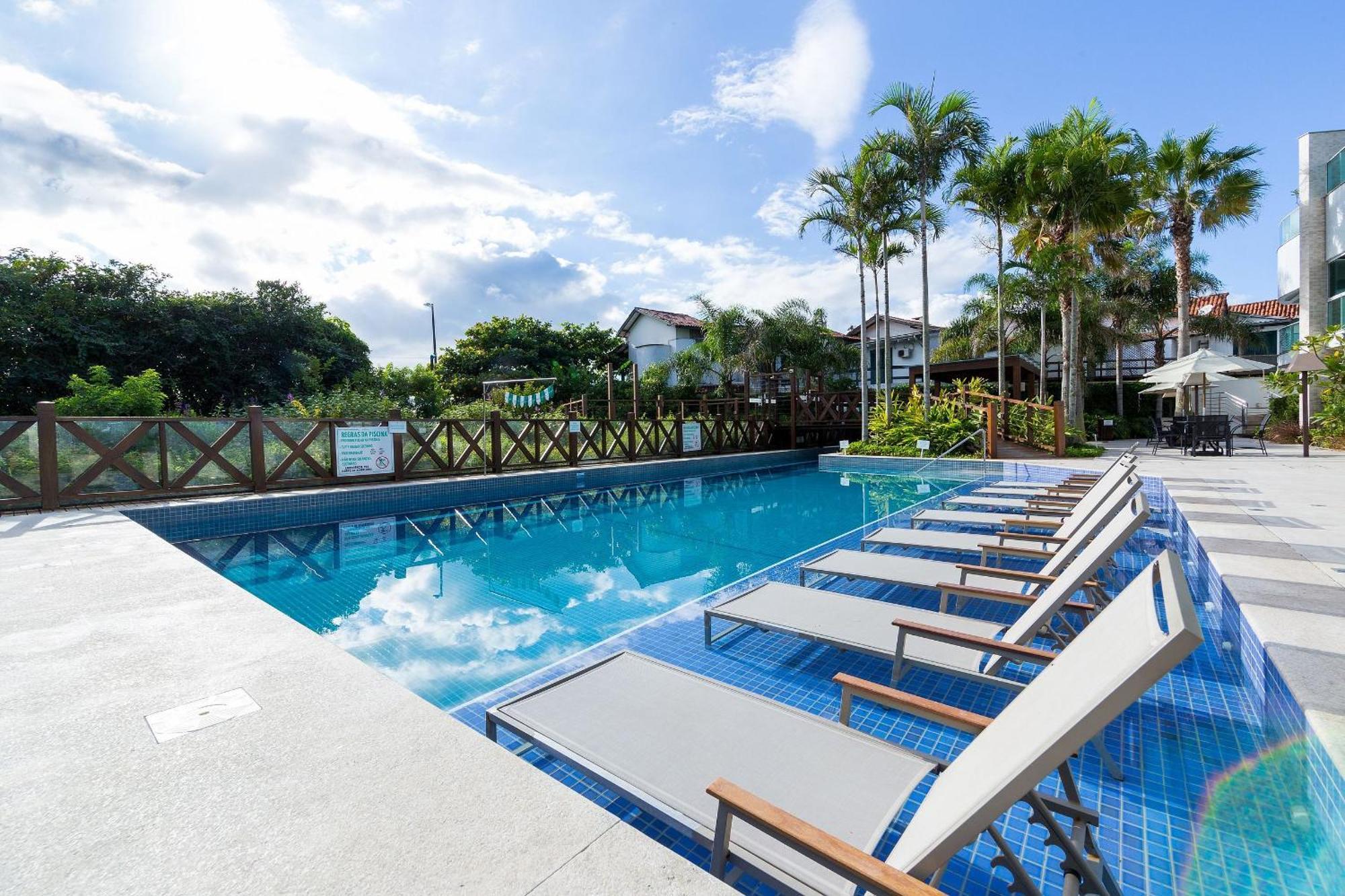 Varandas Do Atlantico 101A - Excelente Apartamento Em Condominio De Luxo A Beira Mar - Piscina Climatizada - Academia - Bombinhas Buitenkant foto