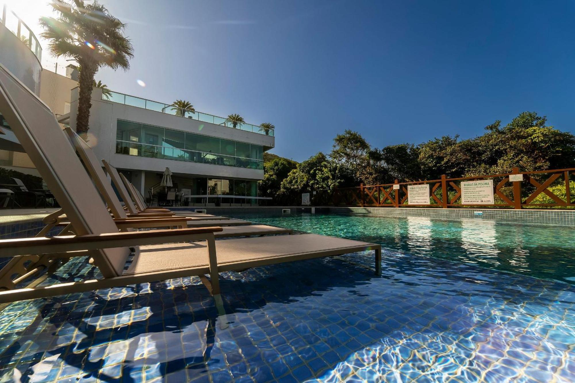 Varandas Do Atlantico 101A - Excelente Apartamento Em Condominio De Luxo A Beira Mar - Piscina Climatizada - Academia - Bombinhas Buitenkant foto