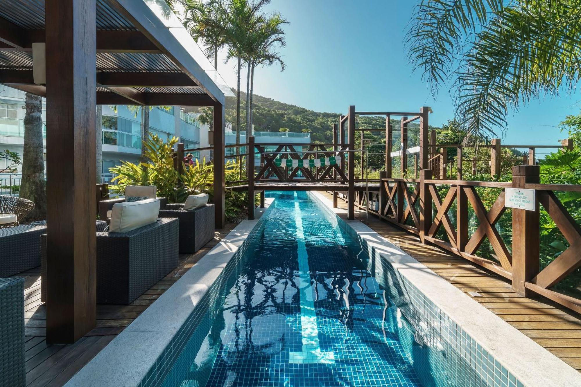 Varandas Do Atlantico 101A - Excelente Apartamento Em Condominio De Luxo A Beira Mar - Piscina Climatizada - Academia - Bombinhas Buitenkant foto