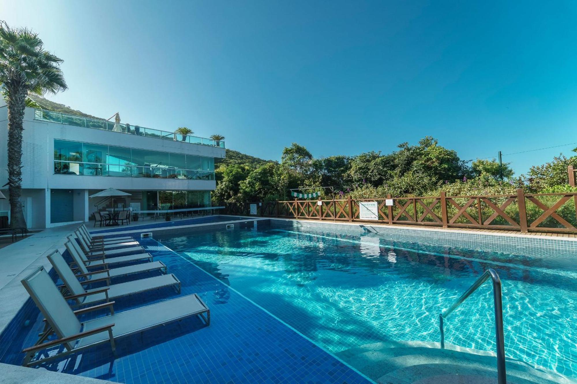 Varandas Do Atlantico 101A - Excelente Apartamento Em Condominio De Luxo A Beira Mar - Piscina Climatizada - Academia - Bombinhas Buitenkant foto